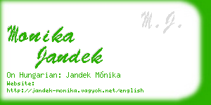 monika jandek business card